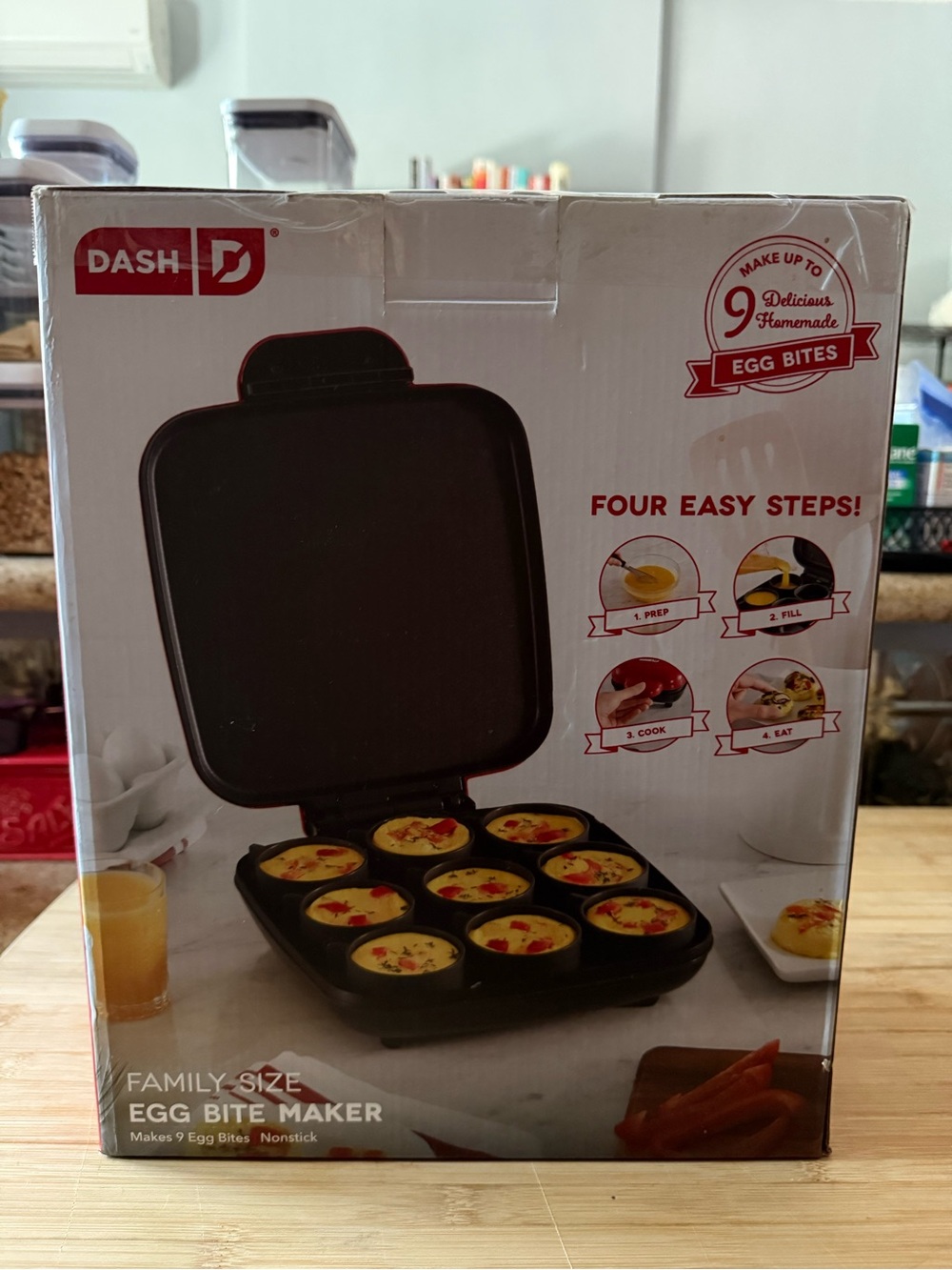 DASH Family Style Egg Bites Maker - Red - Picture 4 of 11